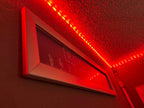 27x40 LED Poster Frame with 6000K Illumination, Snap-Open Borders and Adjustable Brightness in Multiple Colors