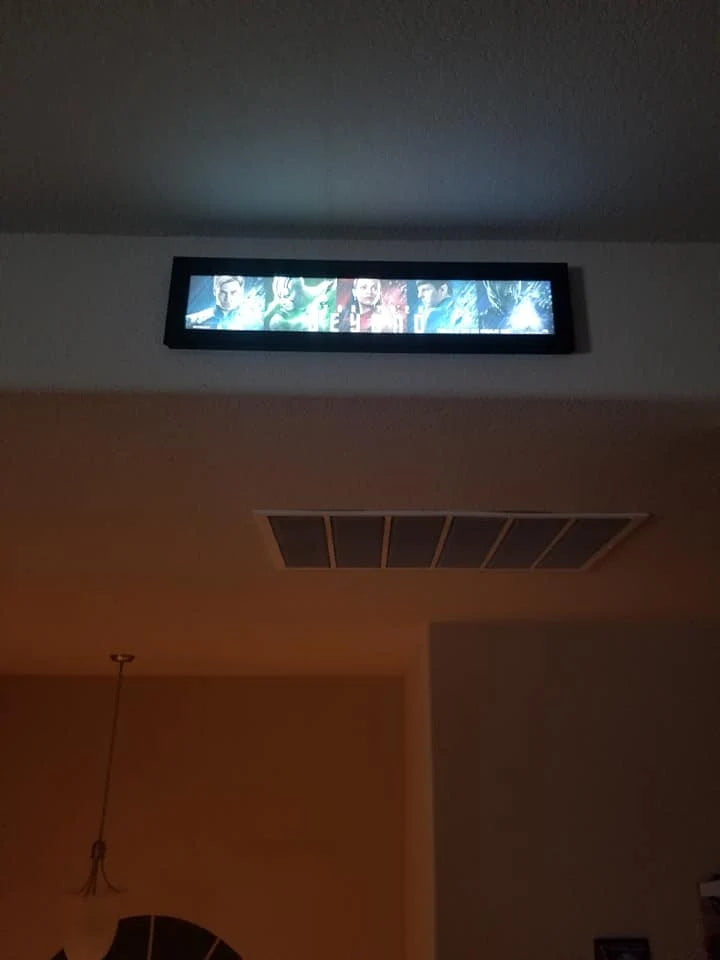 27x40 LED Poster Frame with 6000K Illumination, Snap-Open Borders and Adjustable Brightness in Multiple Colors