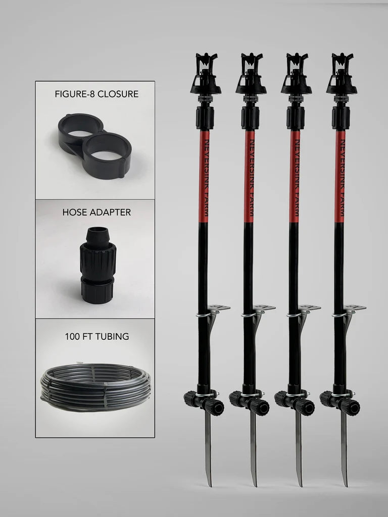 3,000 Sq. Ft. Field Sprinkler Irrigation Kit, Complete with Mainline Poly