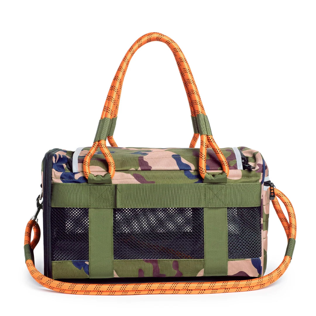 3-in-1 Soft-Sided Dog Carrier, CAMO / ORANGE