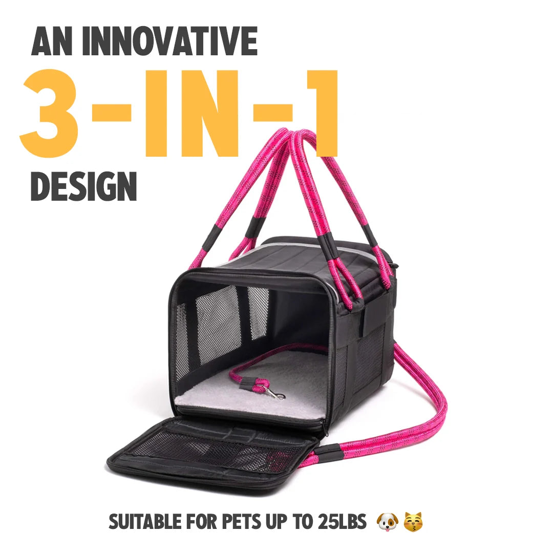 3-in-1 Soft-Sided Dog Carrier