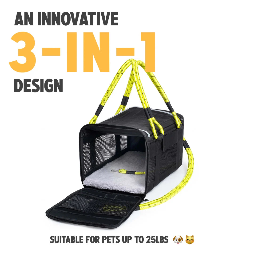 3-in-1 Soft-Sided Dog Carrier
