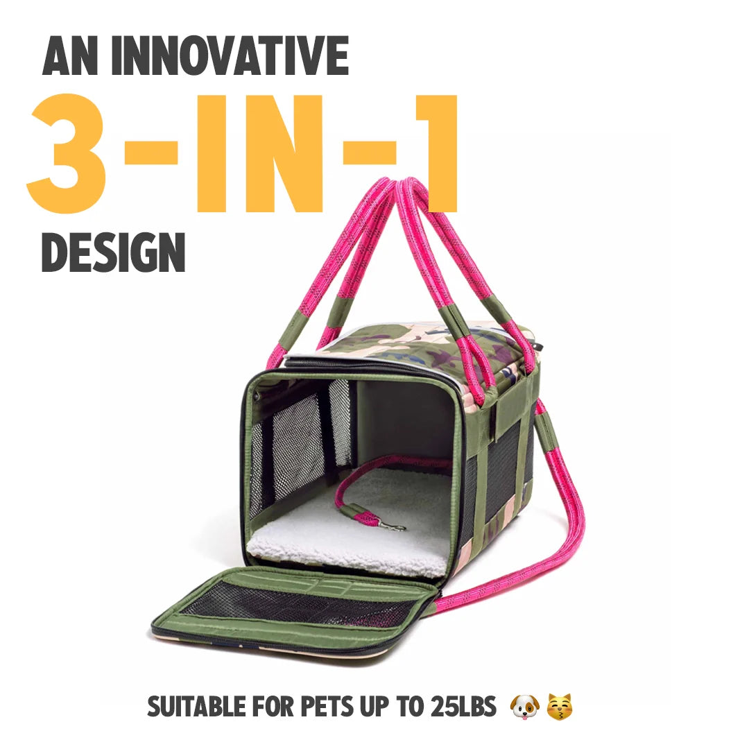 3-in-1 Soft-Sided Dog Carrier