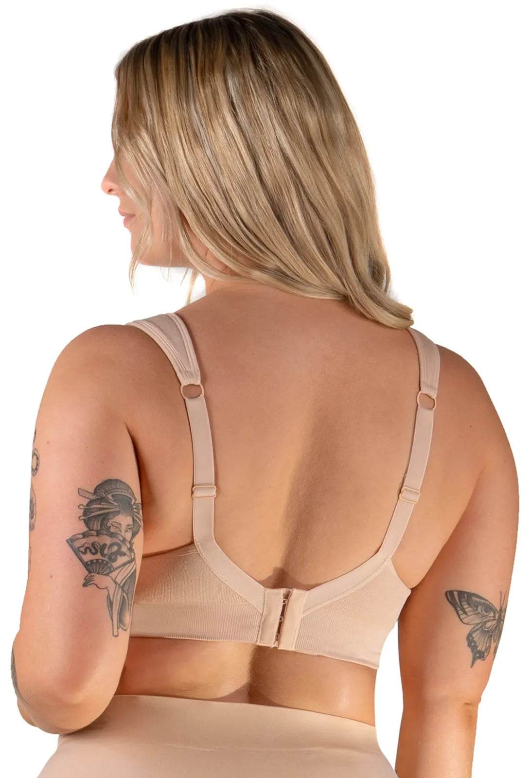 3-Pack Wire-Free Nursing Bras with Cushioned Wide Straps, Drop Cups, Floral Lace and Adjustable Support
