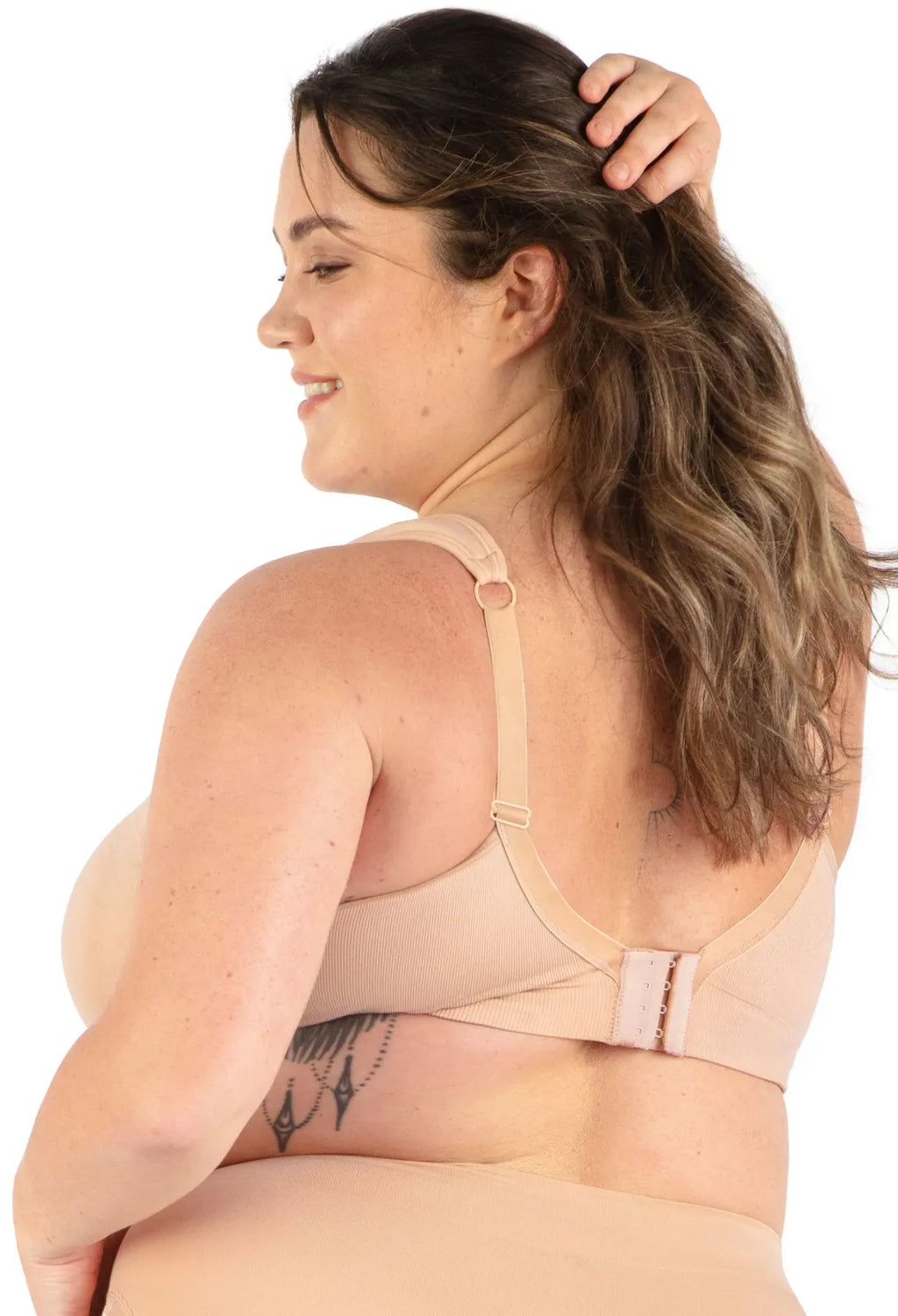 3-Pack Wire-Free Nursing Bras with Cushioned Wide Straps, Drop Cups, Floral Lace and Adjustable Support