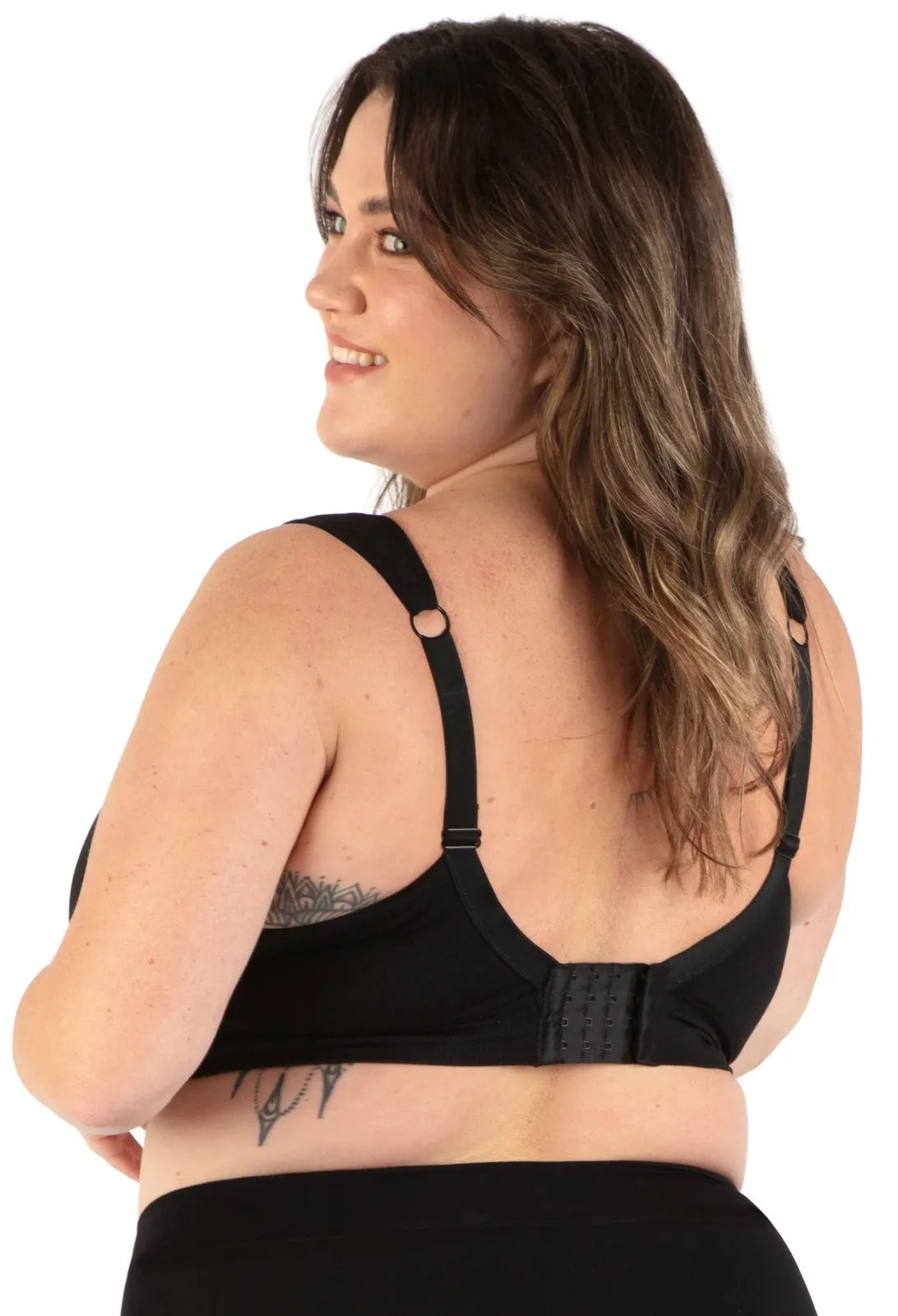 3-Pack Wire-Free Nursing Bras with Cushioned Wide Straps, Drop Cups, Floral Lace and Adjustable Support