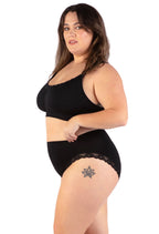 3-Pack Wire-Free Nursing Bras with Cushioned Wide Straps, Drop Cups, Floral Lace and Adjustable Support