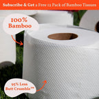 3-Ply Bamboo Toilet Paper in a 24-Roll Carton