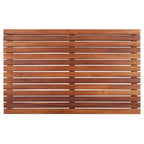 31.4 x 19.6 Inch Slatted Teak Shower and Bath Mat