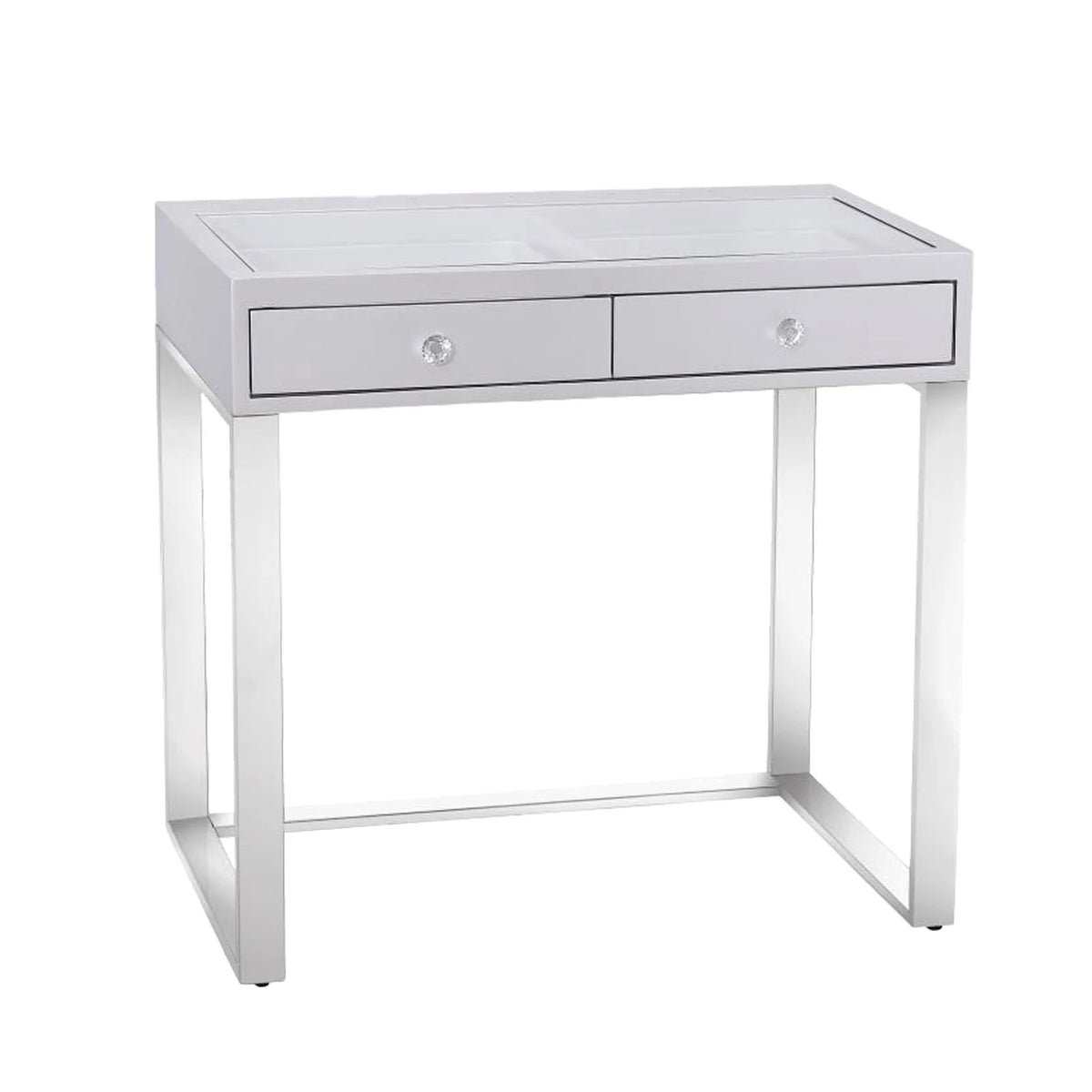 31.5-Inch Vanity Table, Silver