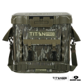 36 Can High Performance Welded Cooler with Leak Proof Seal, SmartShelf, Tie Down Slots and Adjust — Mossy Oak Bottomland Camo