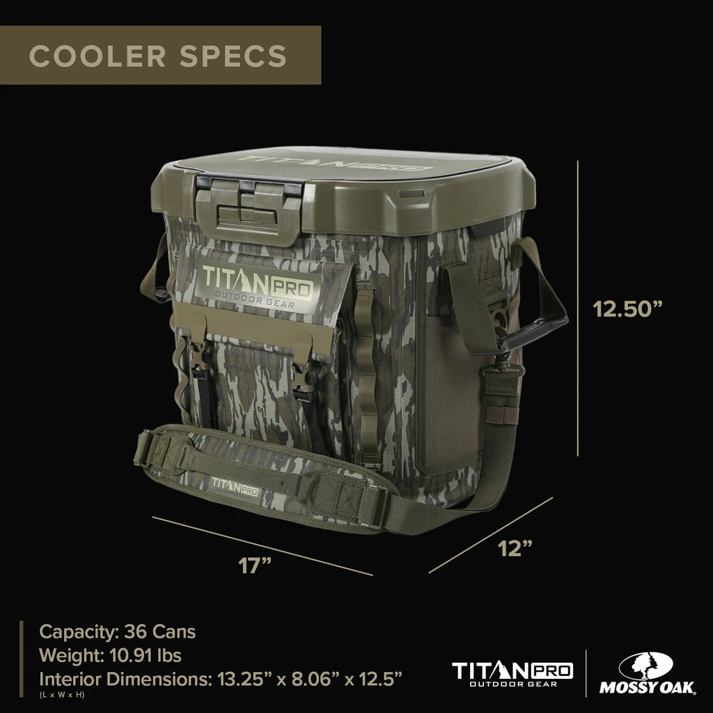 36 Can High Performance Welded Cooler with Leak Proof Seal, SmartShelf, Tie Down Slots and Adjustable Carry Strap