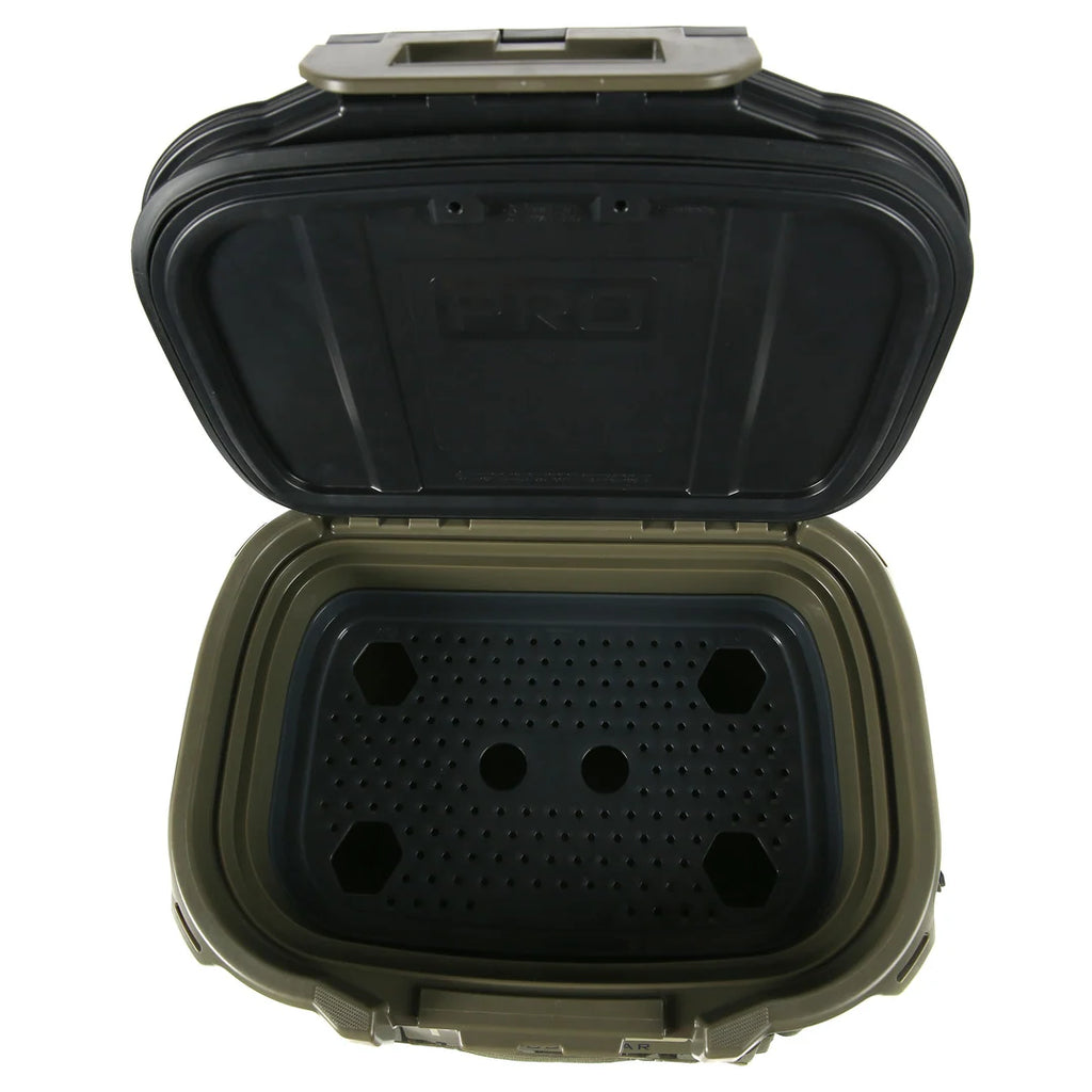 36 Can High Performance Welded Cooler with Leak Proof Seal, SmartShelf, Tie Down Slots and Adjustable Carry Strap