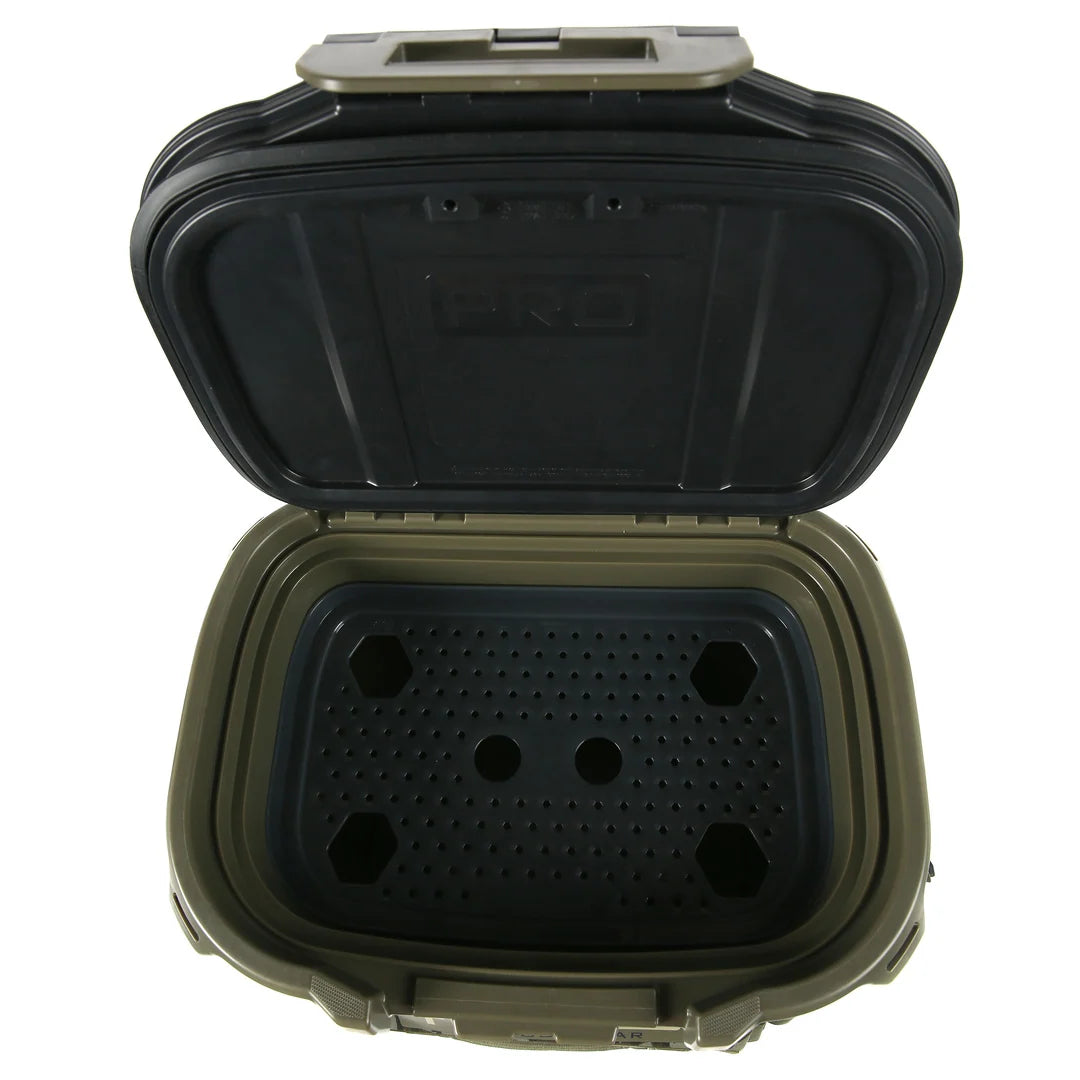 36 Can High Performance Welded Cooler with Leak Proof Seal, SmartShelf, Tie Down Slots and Adjustable Carry Strap