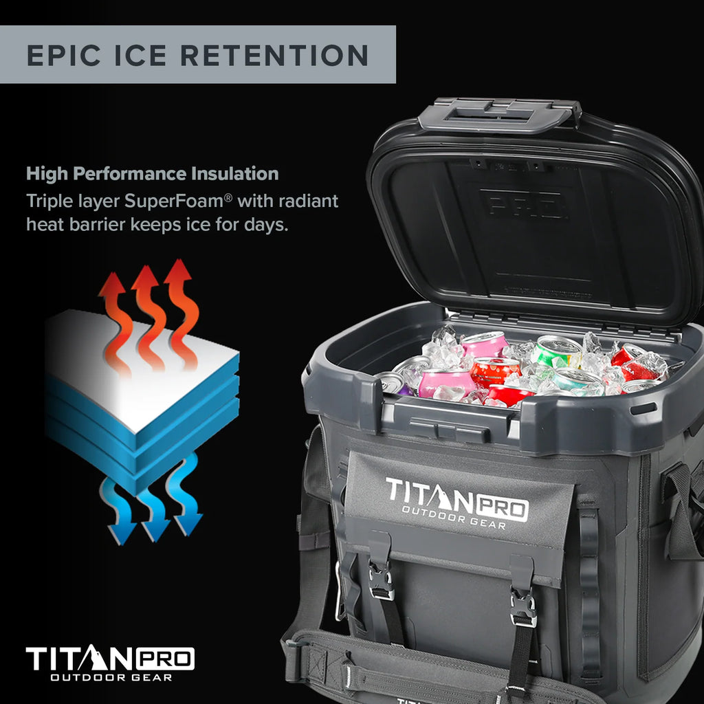 36 Can High Performance Welded Cooler with Leak Proof Seal, SmartShelf, Tie Down Slots and Adjustable Carry Strap