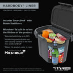 36 Can High Performance Welded Cooler with Leak Proof Seal, SmartShelf, Tie Down Slots and Adjustable Carry Strap
