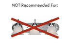 36-Inch Linen Bathroom Light Shade Cover with Adjustable Brackets for Hollywood Vanity Fixtures