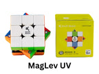 3x3 Magnetic Speed Cube with MagLev Turning and a UV-Coated Stickerless Finish for Solving Practice — Stickerless