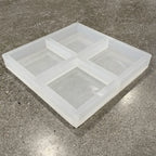 4-Cavity Square Silicone Coaster Mold for Resin and Wood Projects, 4x4x1-Inch Pockets with Polished Interiors