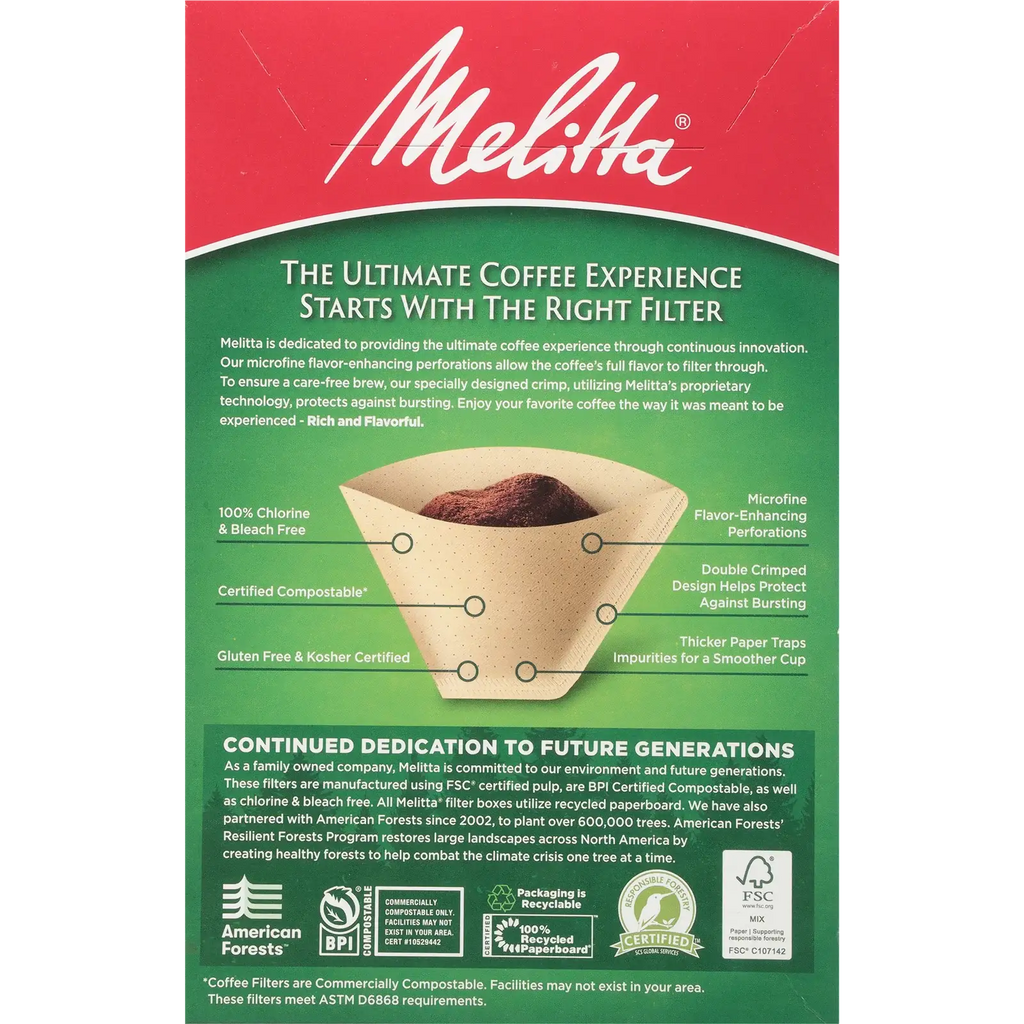 #4 Cone Coffee Filters in Natural Brown Paper