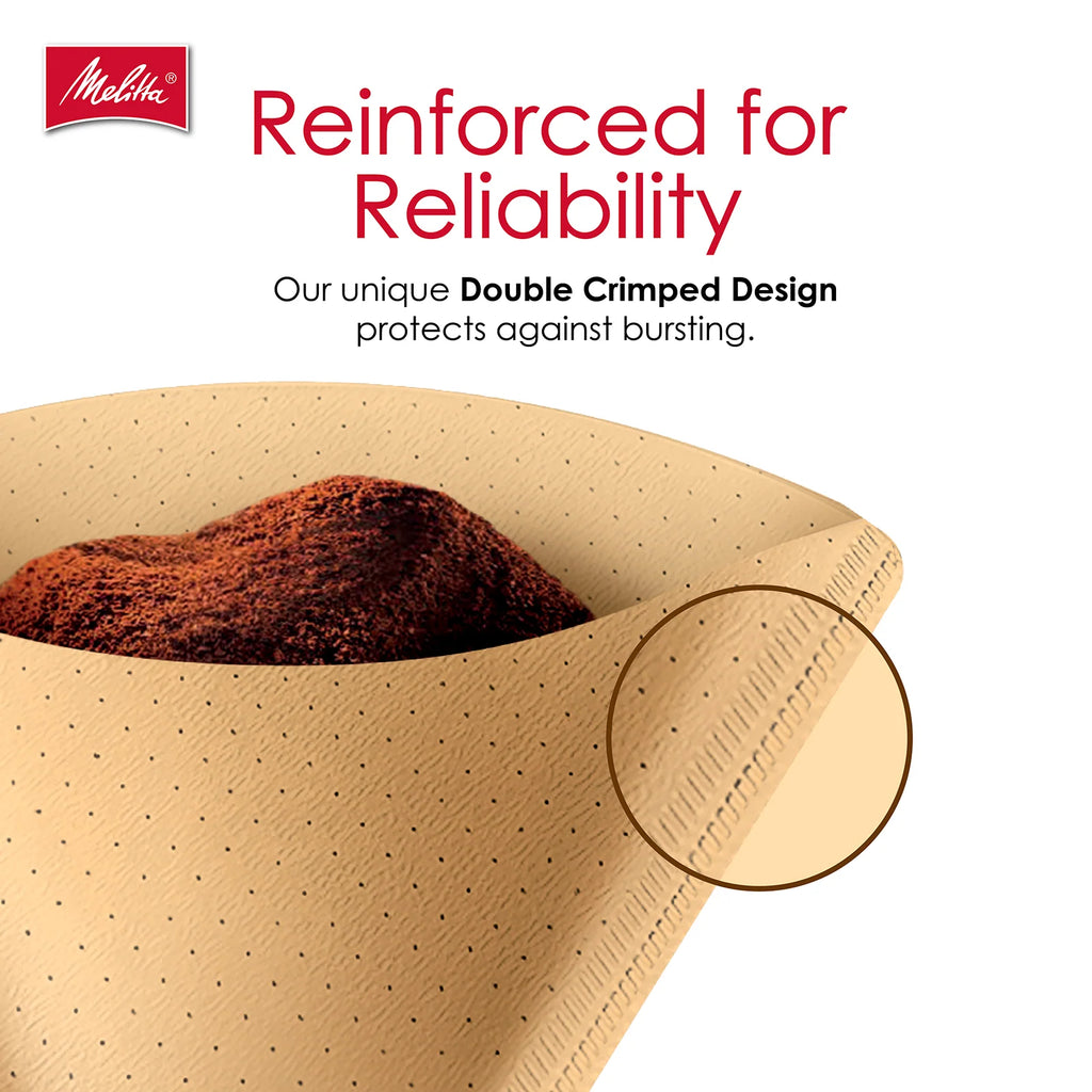 #4 Cone Coffee Filters in Natural Brown Paper