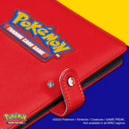 4-Pocket Trading Card Binder with Red Padded Cover, Snap Closure and 160-Card Sleeved Capacity