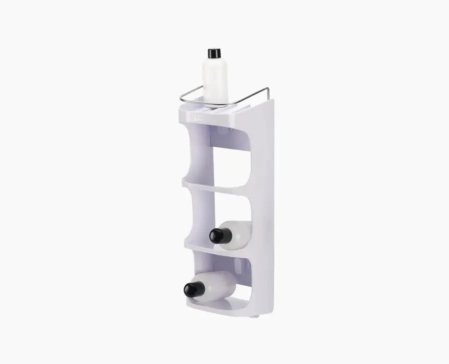 4-Tier White Shower Shelf