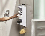 4-Tier White Shower Shelf