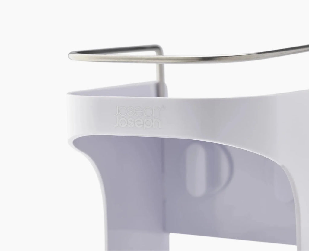 4-Tier White Shower Shelf