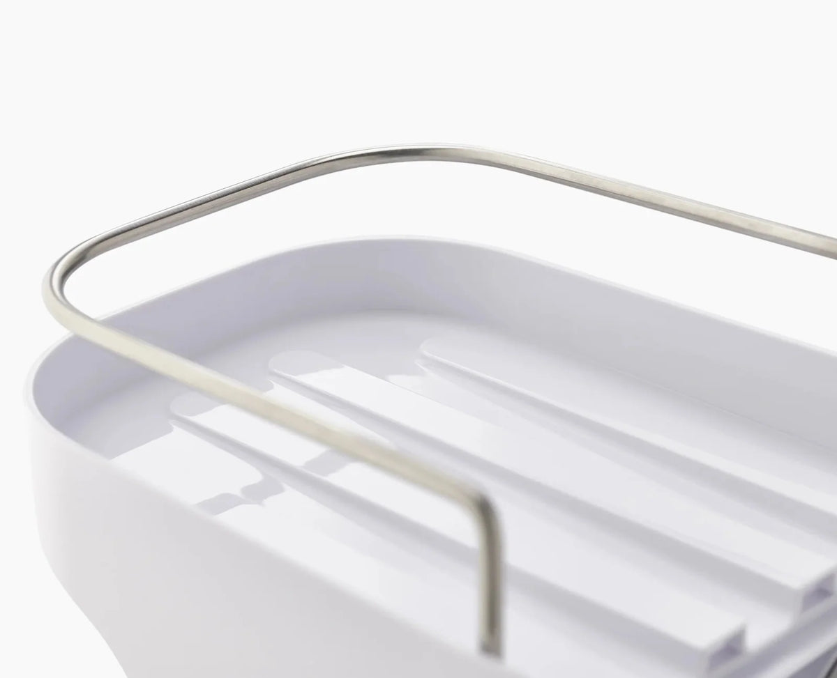 4-Tier White Shower Shelf