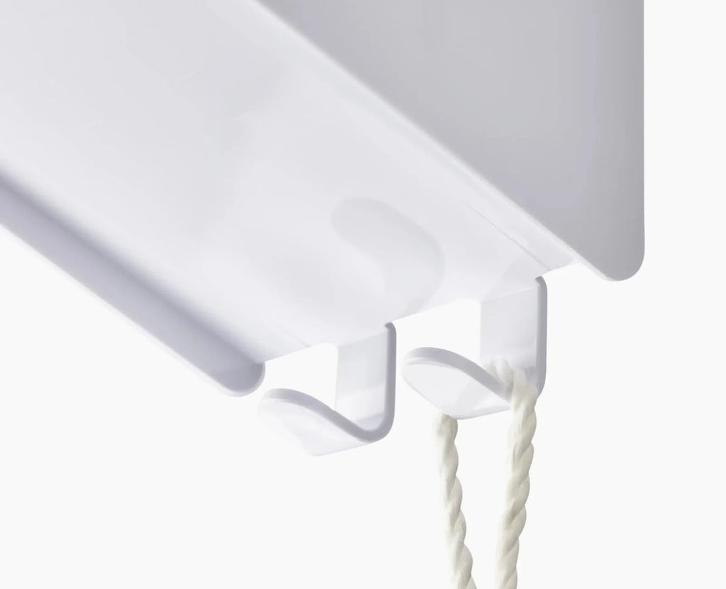 4-Tier White Shower Shelf