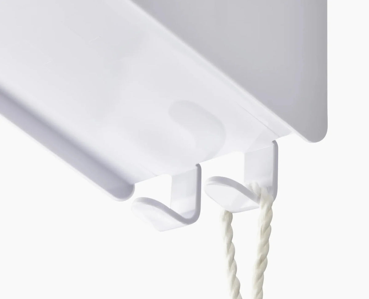 4-Tier White Shower Shelf