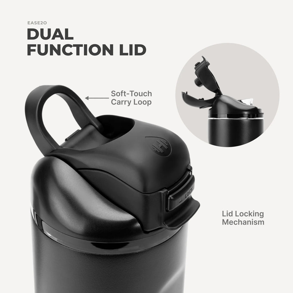 40 oz Water Bottle in Black