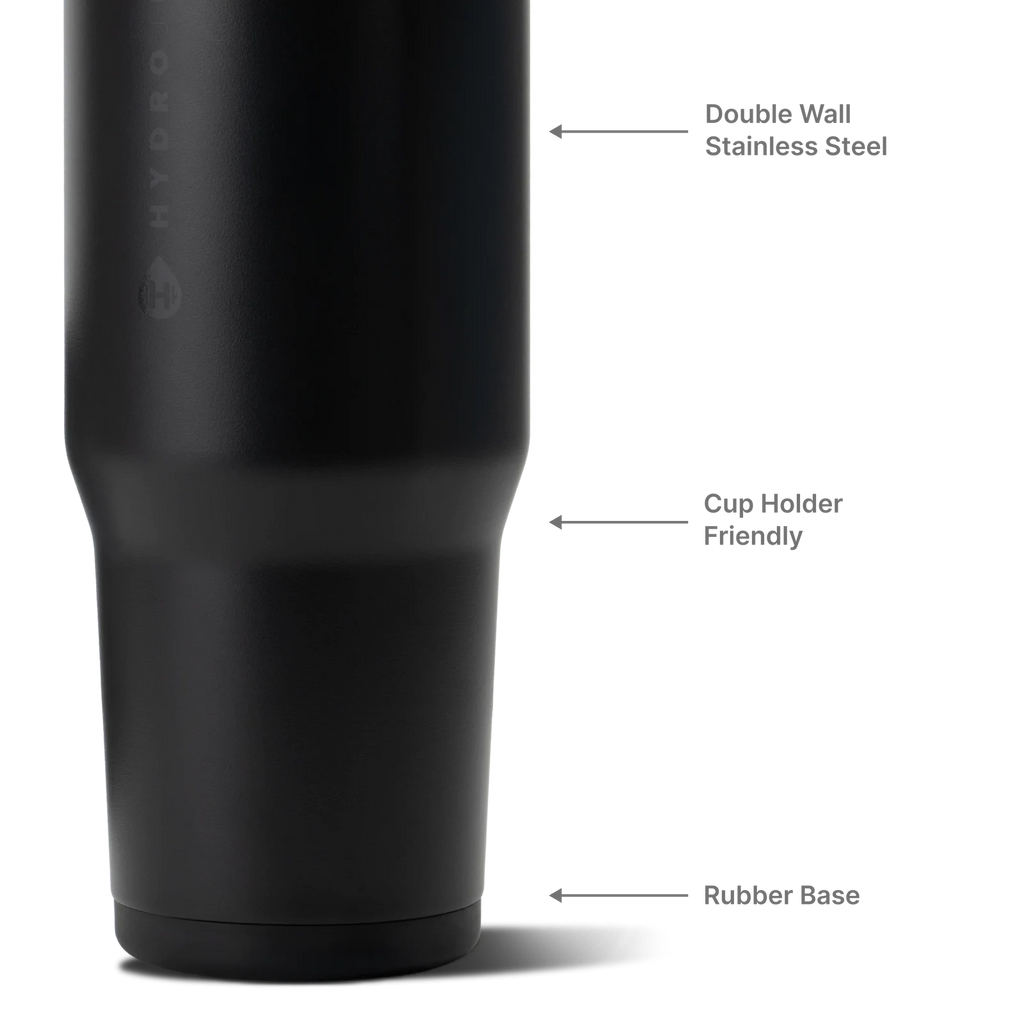 40 oz Water Bottle in Black