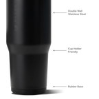 40 oz Water Bottle in Black