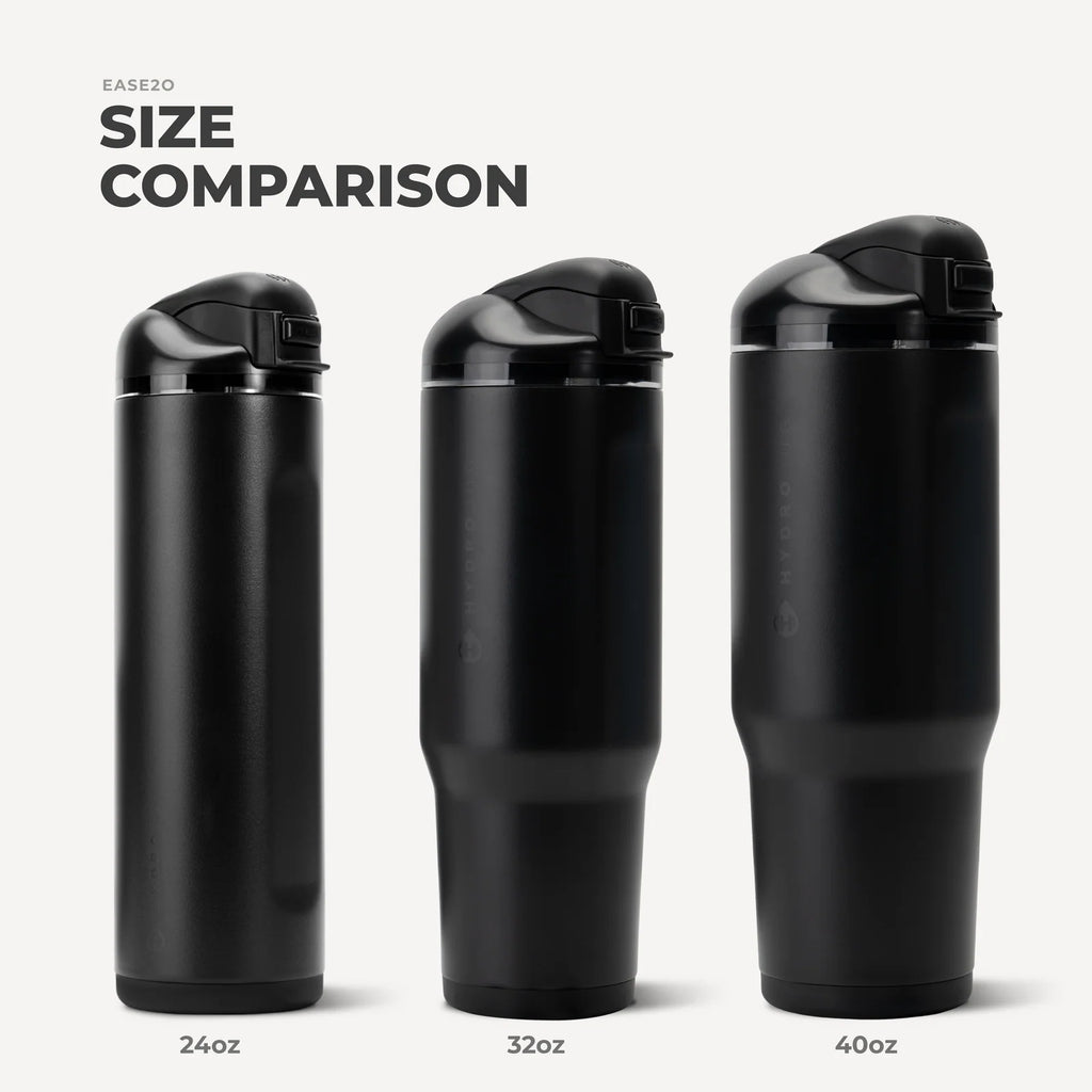 40 oz Water Bottle in Black