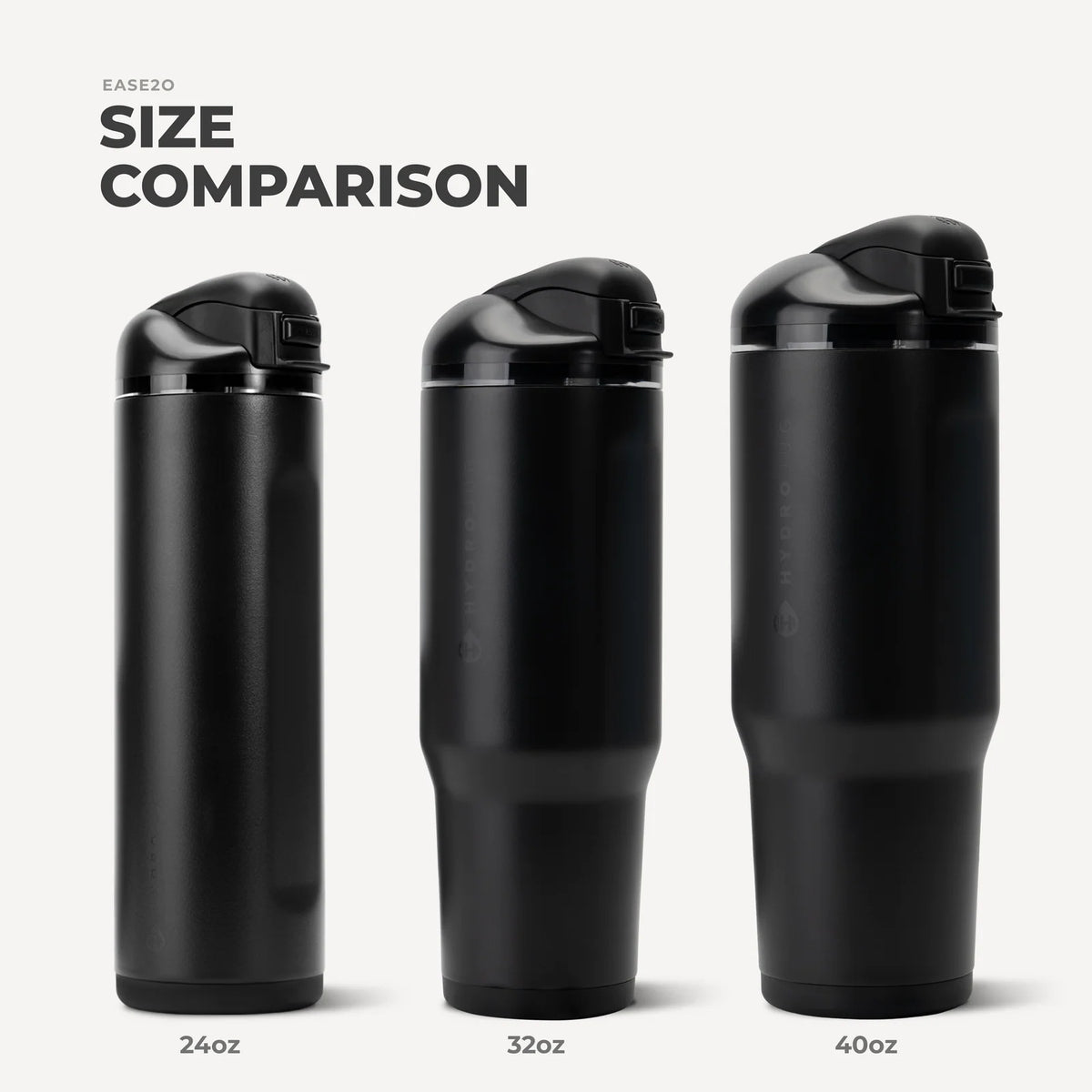 40 oz Water Bottle in Black