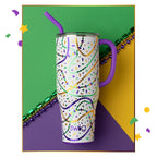 40oz Insulated Mega Mug with Handle, Straw and Silicone Flexi-Tip for Cold or Hot Drinks · 40oz capacity