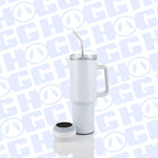 40oz Sublimation Tumbler with Built-In Wireless Speaker, Sound Lighting, Removable Handle and Stainless Steel Straw