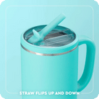 40oz Tumbler with Handle, Leakproof Flip + Sip Lid, Southwest Desert Print and Removable Straw