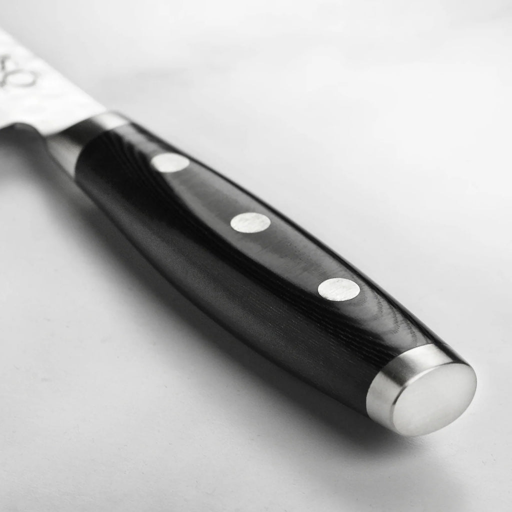 5.5-Inch Japanese Prep Knife with VG-10 Core, 37-Layer Damascus and Hammered Finish · 5.5-inch prep knife format