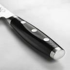 5.5-Inch Japanese Prep Knife with VG-10 Core, 37-Layer Damascus and Hammered Finish · 5.5-inch prep knife format