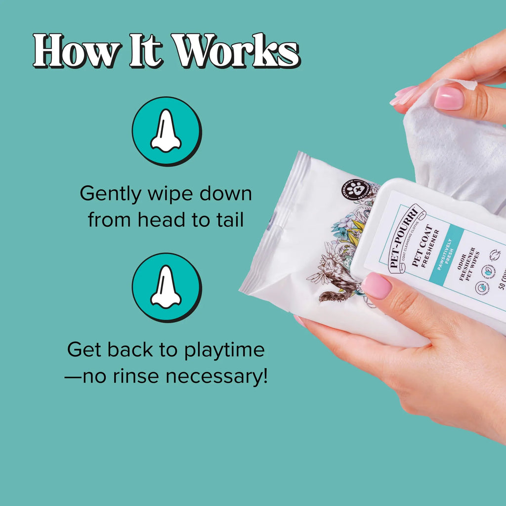 50-Count Deodorizing Pet Wipes