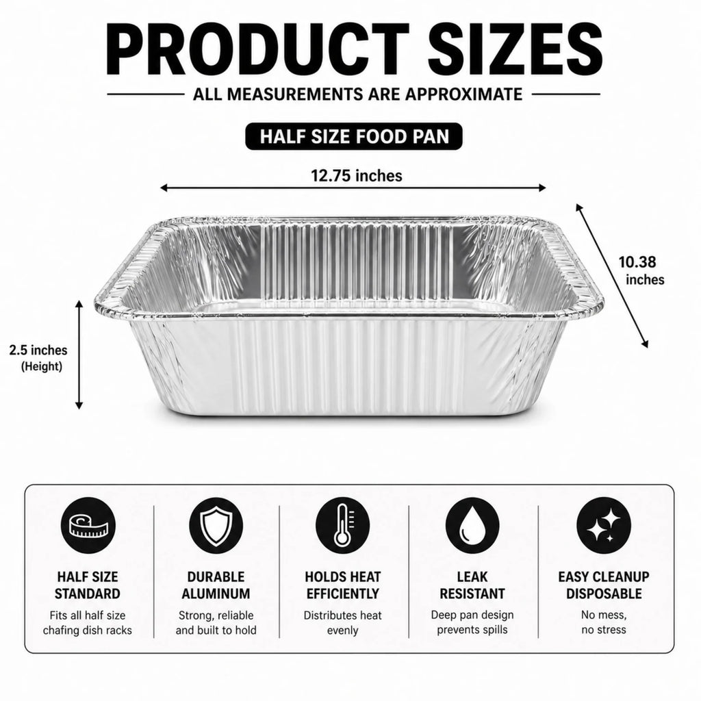 50-Piece Disposable Chafing Dish Buffet Set
