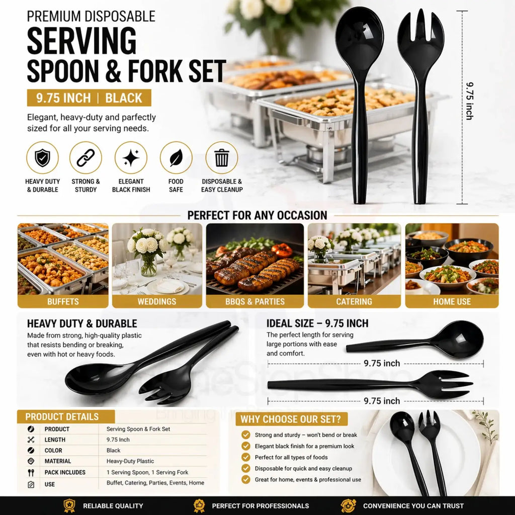 50-Piece Disposable Chafing Dish Buffet Set