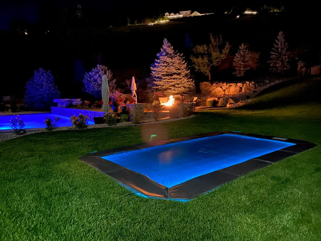 55-Foot RGBW LED Trampoline Lighting System with UHF Remote, Mounting Clips and Waterproof Outdoor Connection