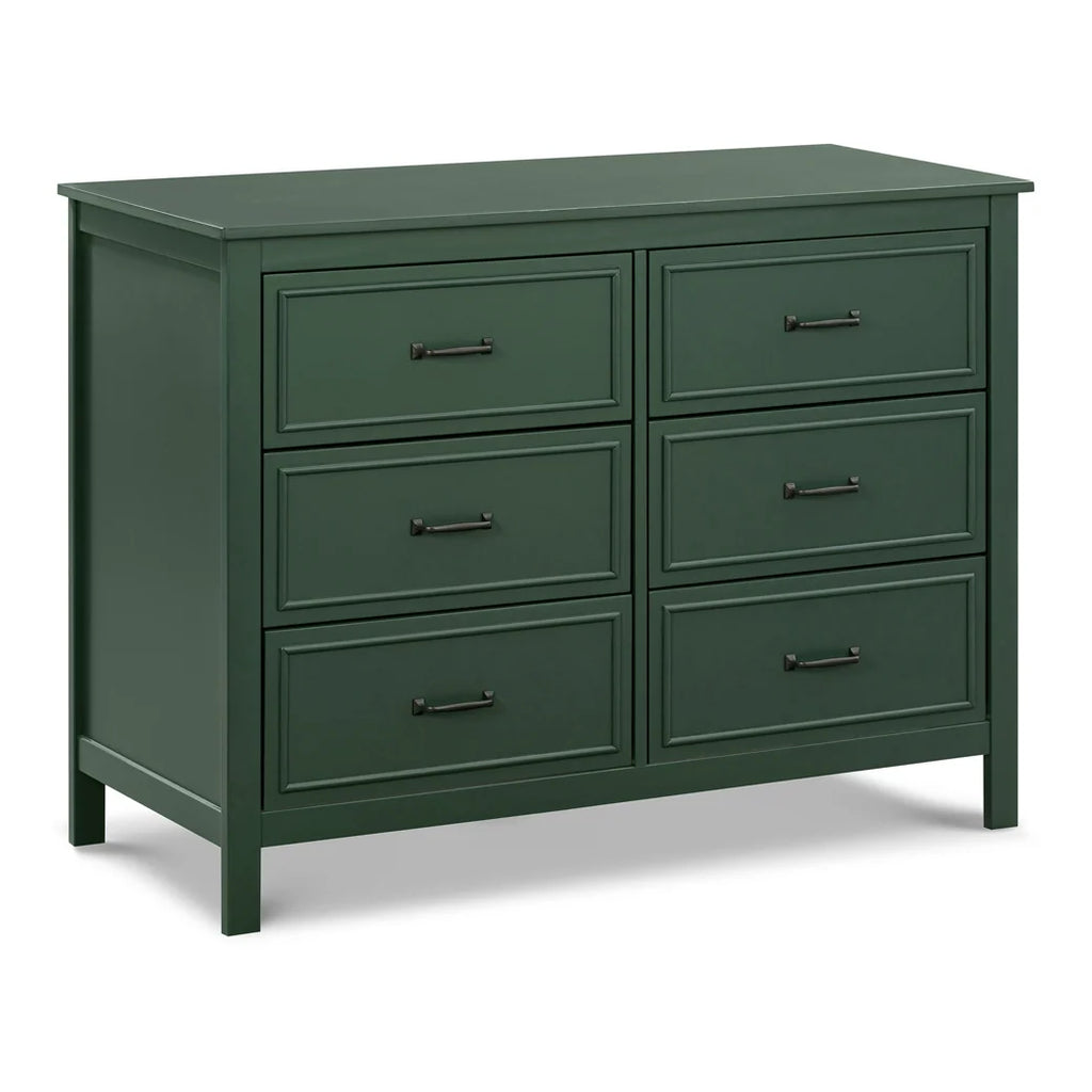6-Drawer Double Dresser, Forest Green
