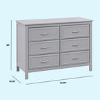 6-Drawer Double Dresser