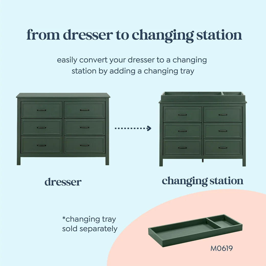 6-Drawer Double Dresser