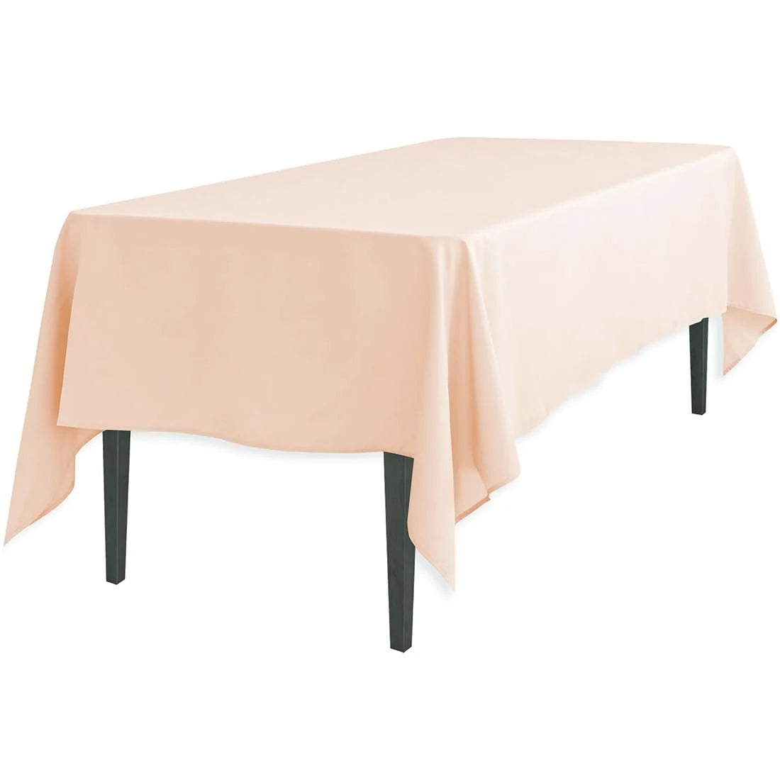60 x 126 Inch Rectangular Polyester Tablecloth for 8-Foot Banquet Tables in 20 Event Colors